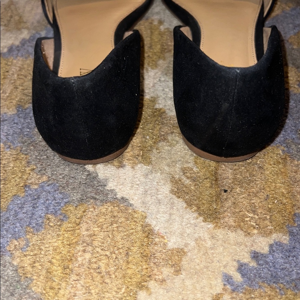 J. Crew Black Pointed D'Orsay Flats - Picture 4 of 8